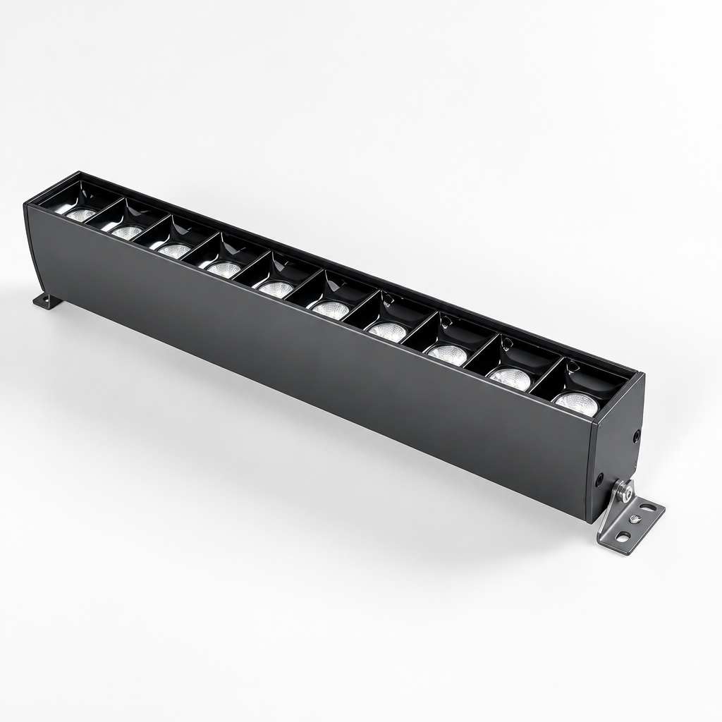 Rotatable Linear LED Flush Mount Ceiling Light | 90° Adjustable Wall Washer | Home Office and Living Room Lighting 14