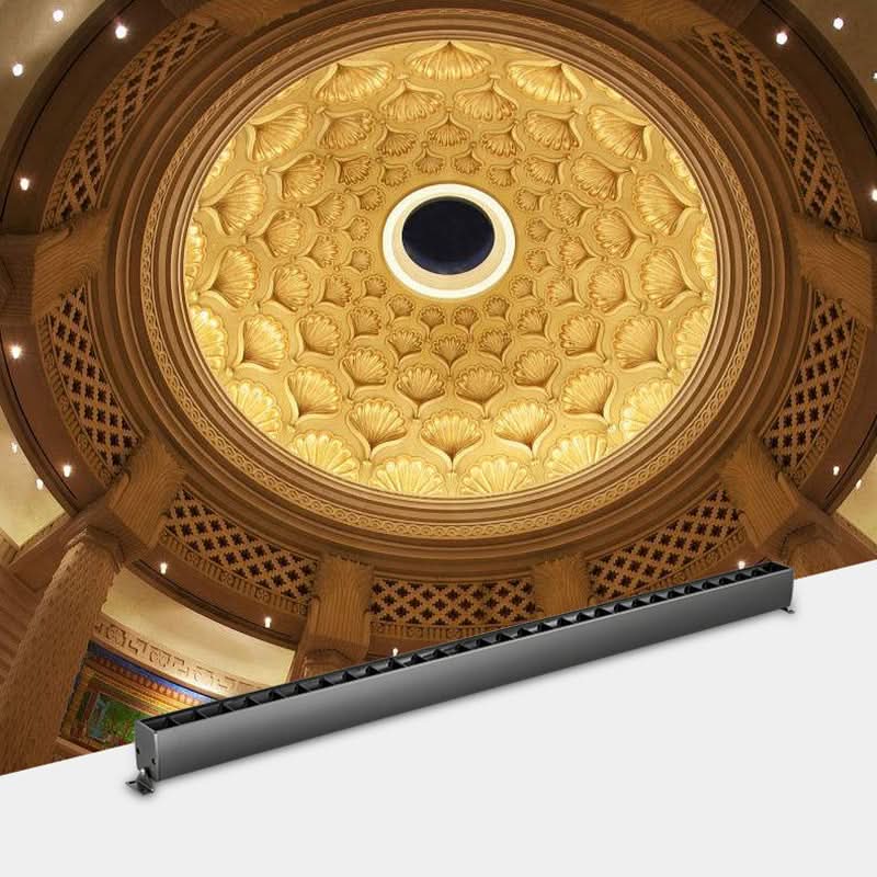 Rotatable Linear LED Flush Mount Ceiling Light | 90° Adjustable Wall Washer | Home Office and Living Room Lighting 12