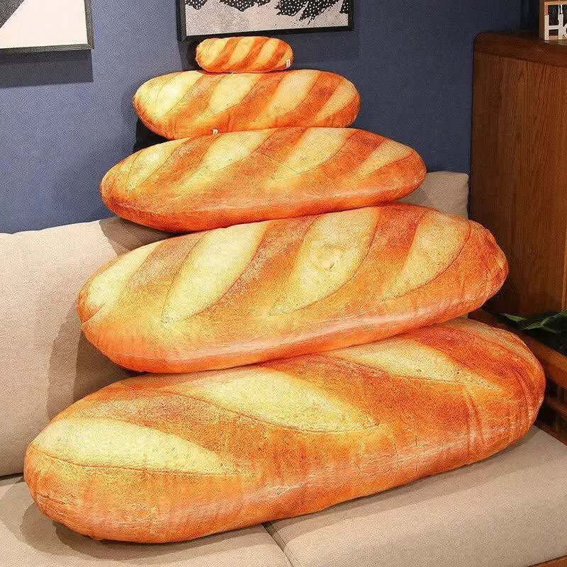 Baguette Plush Cushion | Printed Crust, Squashy Middle