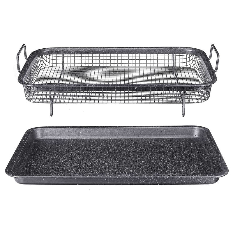 Baking Tray | Raised Drop-In Mesh Basket, Side Handles