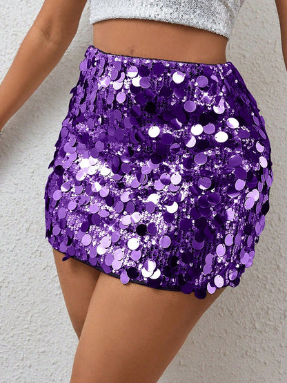 BamGleam | Black Sequin Mini Skirt – Bodycon Fit For Women 15