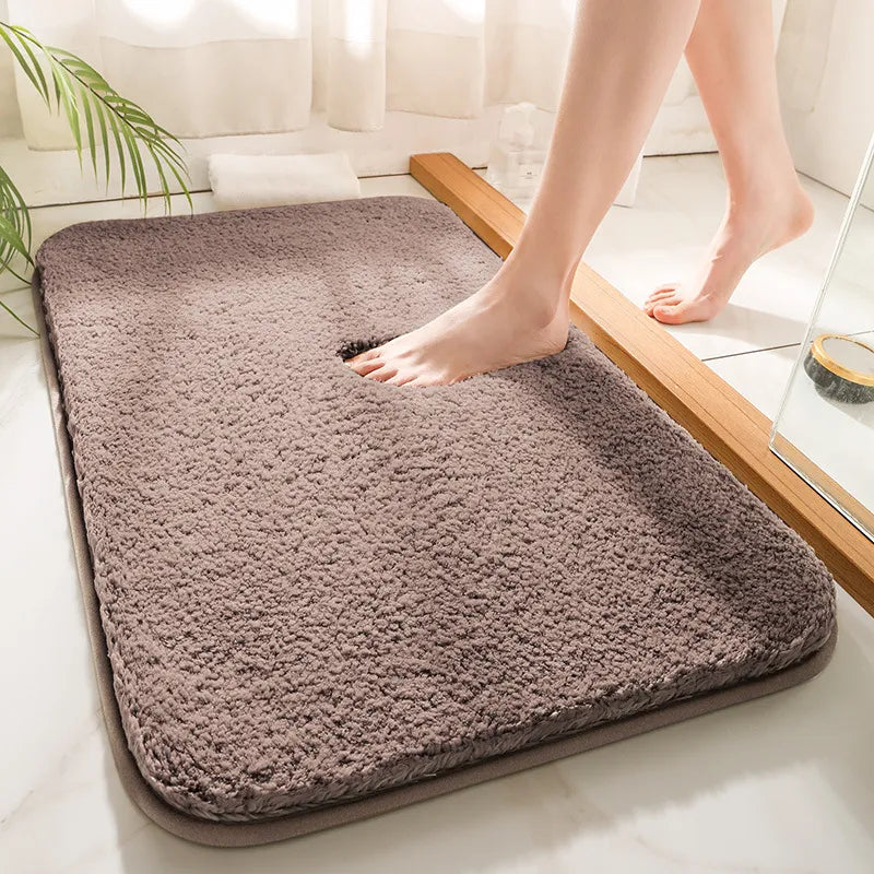 Bath Mat Non Slip | Deep Dense Pile, Bound Edge Finish