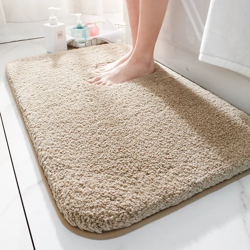 Bath Mat Non Slip | Deep Dense Pile, Bound Edge Finish