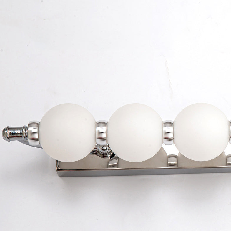 LED Globe Vanity Mirror Light | Hardwired Wall Fixture with 3 Colour Temperatures | Even 360-Degree Illumination for Bathrooms 4