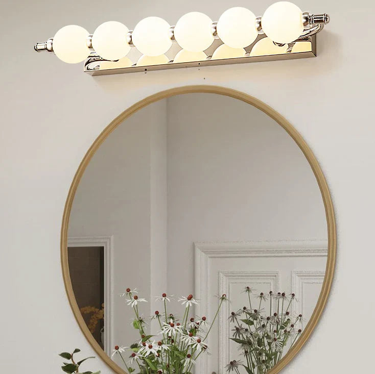 LED Globe Vanity Mirror Light | Hardwired Wall Fixture with 3 Colour Temperatures | Even 360-Degree Illumination for Bathrooms 5