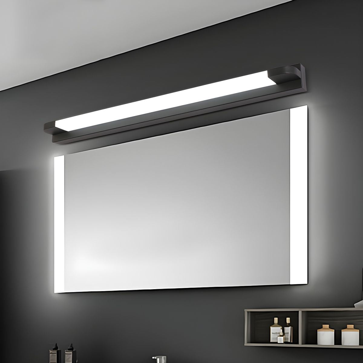 LED Mirror Light Plastic | Wall Switch, Warm or White Light Tone | Shadow-Free Illumination for Bathroom Mirrors 4