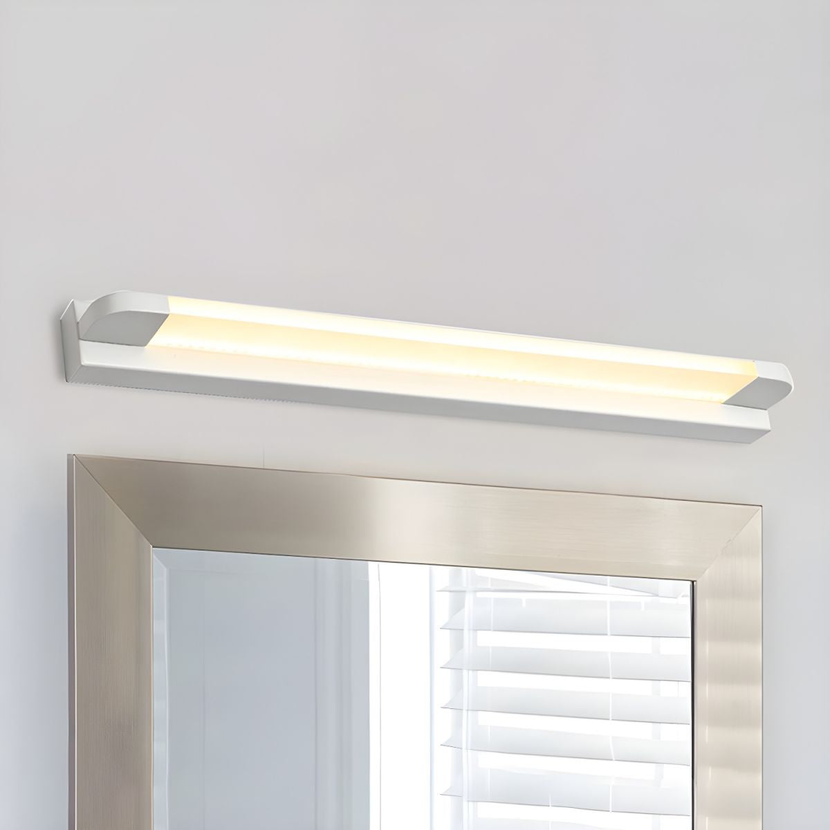 LED Mirror Light Plastic | Wall Switch, Warm or White Light Tone | Shadow-Free Illumination for Bathroom Mirrors 1