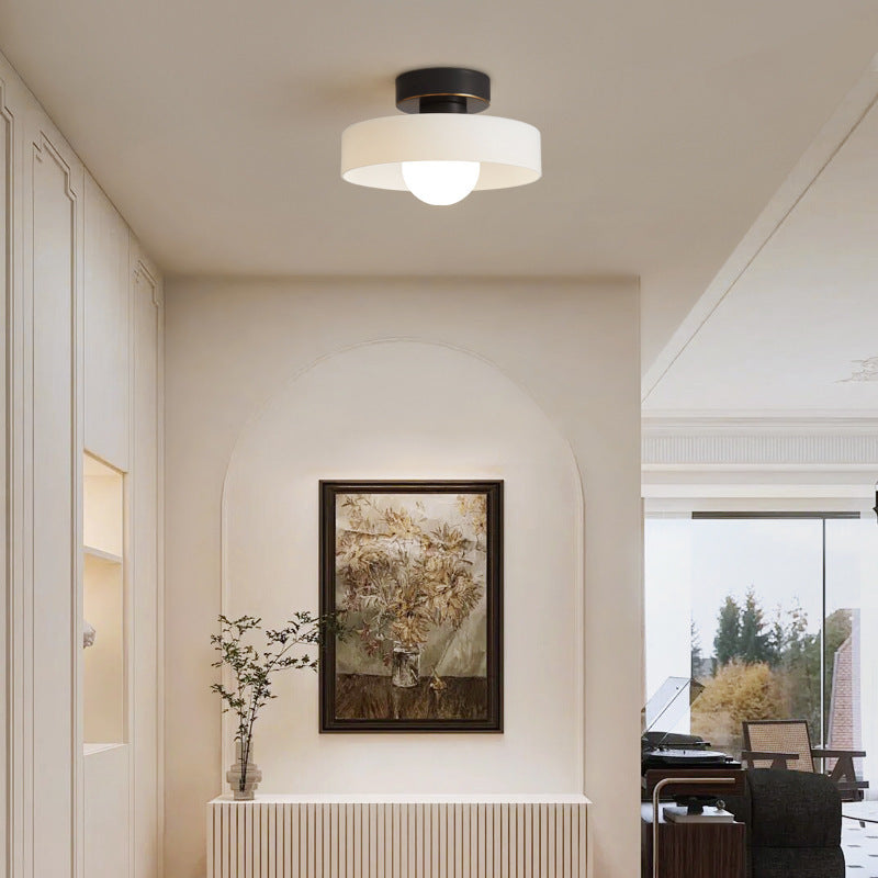 Brassova | Geometric Modern Brass Glass Flush Mount Ceiling Light