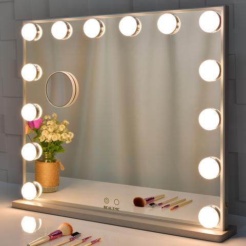 LED Mirror Lights, 4 to 14 Bulbs | Dimmable, 3 Colour Modes | USB Powered, Stick-On Fit, Memory Recall Function 2
