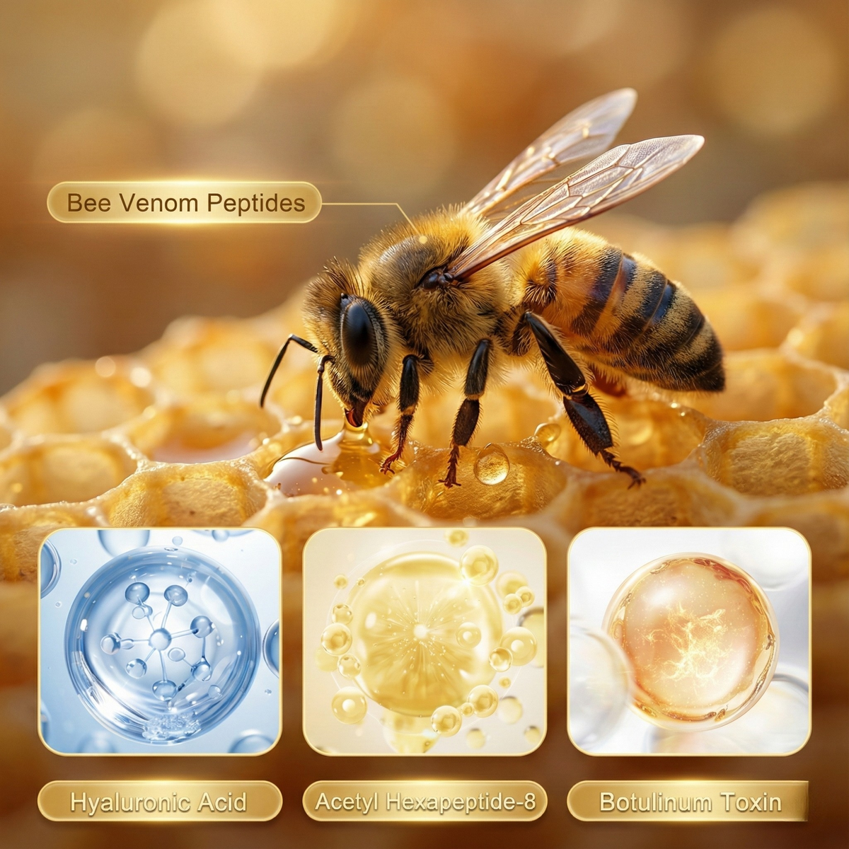Bee Venom Firming Face Cream | 20 g Jar, Daily Use for All Skin Types | Hydrates, Smooths Fine Lines and Softens Skin