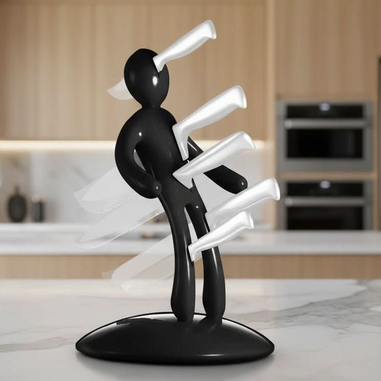 BladeVault - Artistic Humanoid Knife Organizer with Secure Storage 0