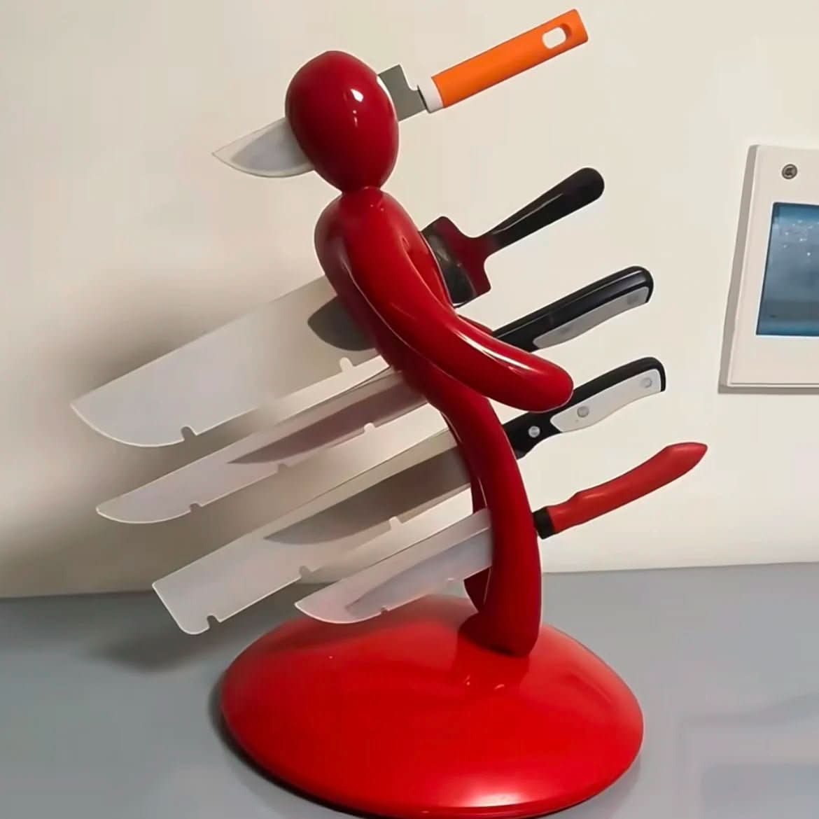 BladeVault - Artistic Humanoid Knife Organizer with Secure Storage 2