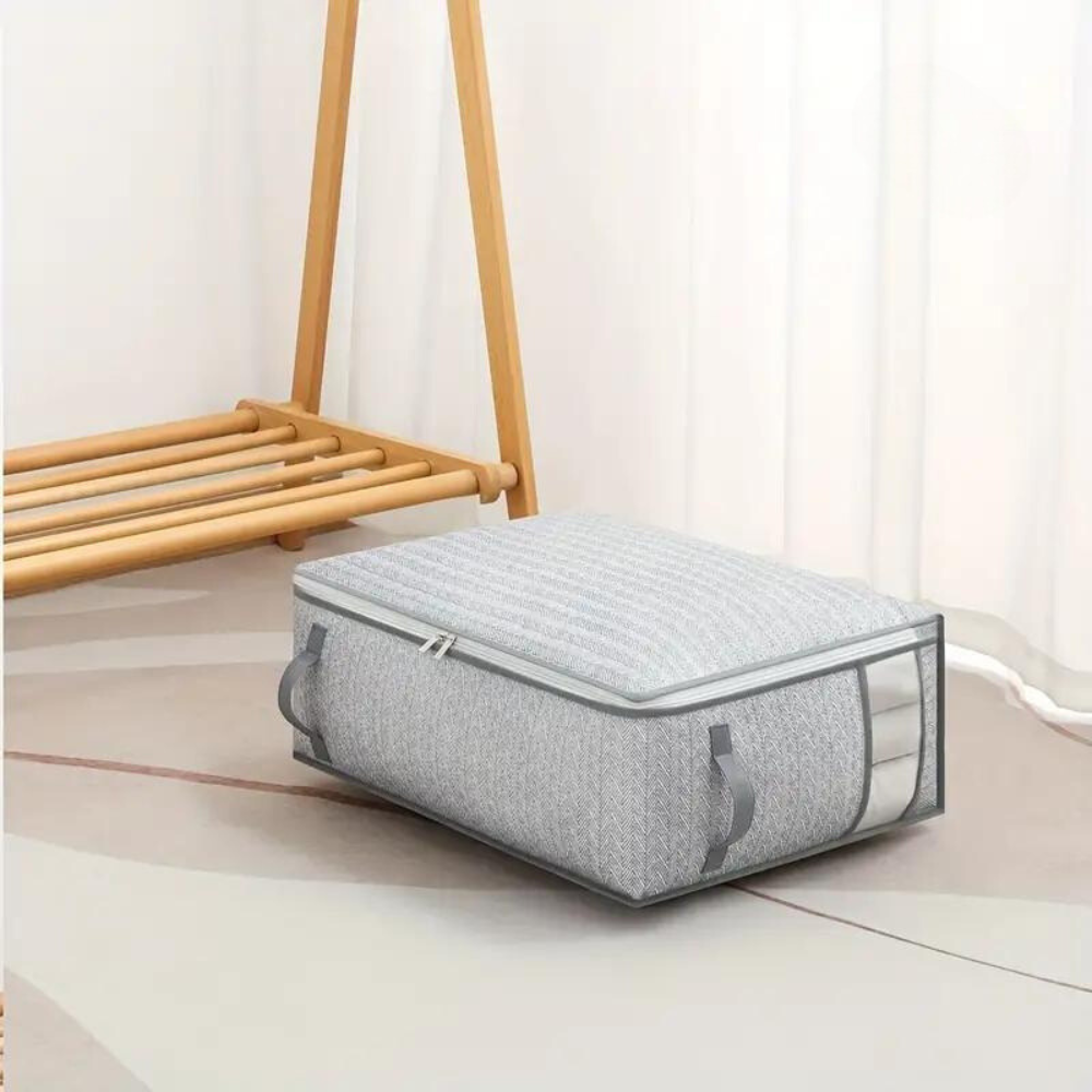 Blanket Storage Bag | Zip-Round Top, Clear Front Window