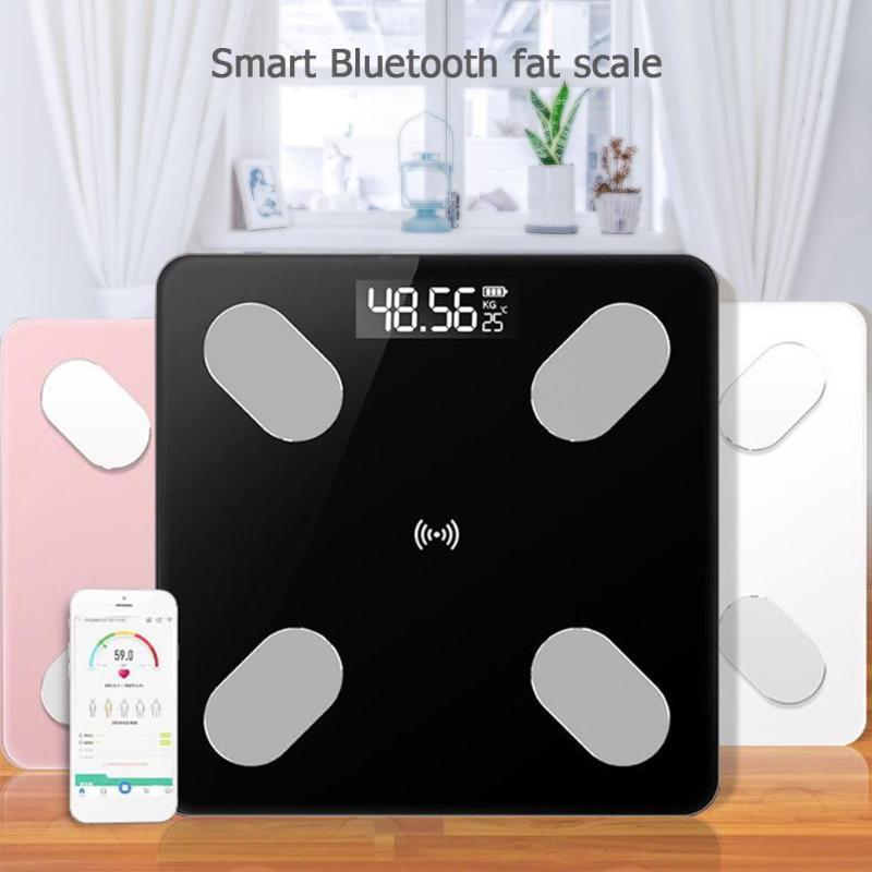 Bluetooth Body Fat Scale | Measures Weight, Muscle Mass, Water & Bone Mass | Smart App-Connected Digital Scale