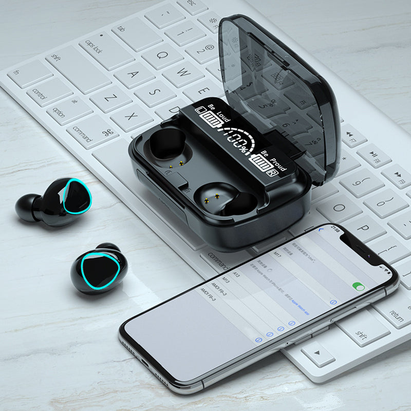 Bluetooth Wireless Earphones | Touch Control, LED Battery Display | IPX4 Waterproof Rating, 2000mAh Charging Case