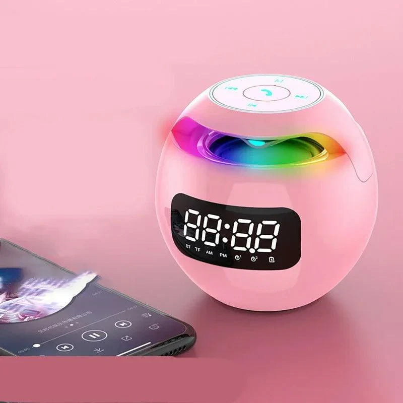 Bluetooth Speaker Alarm Clock LED Digital Bedside 0