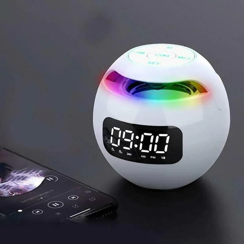 Bluetooth Speaker Alarm Clock LED Digital Bedside 4