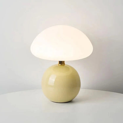 Blush Cloud | Ceramic LED Table Lamp – Mushroom Design With Adjustable Color Modes 6