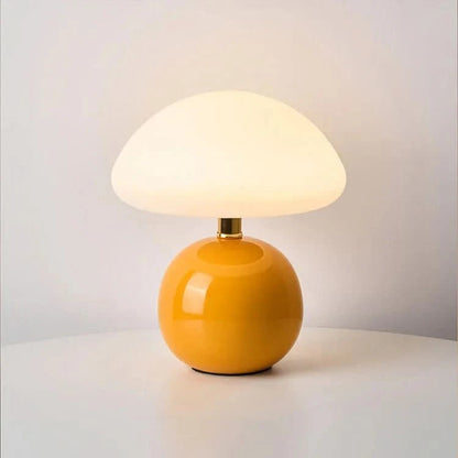 Blush Cloud | Ceramic LED Table Lamp – Mushroom Design With Adjustable Color Modes 8