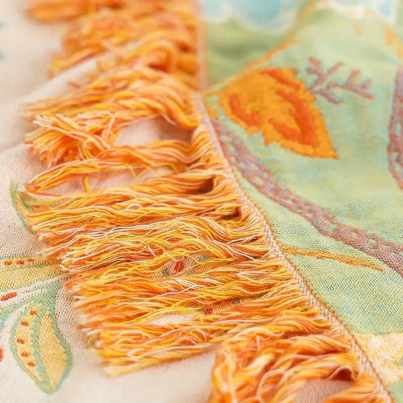 BohoWeave – Cotton Reversible Blanket with Jacquard Pattern 6