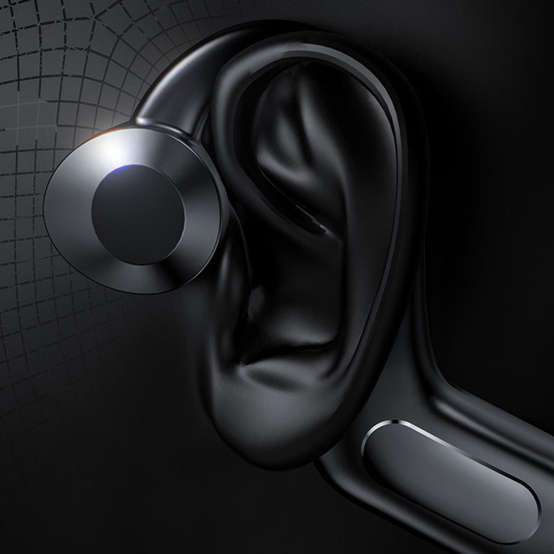 Bone Conduction Headphones Bluetooth 5.2 | Open-Ear Wireless Design for Glasses | 13 Hours Playtime, Sweatproof