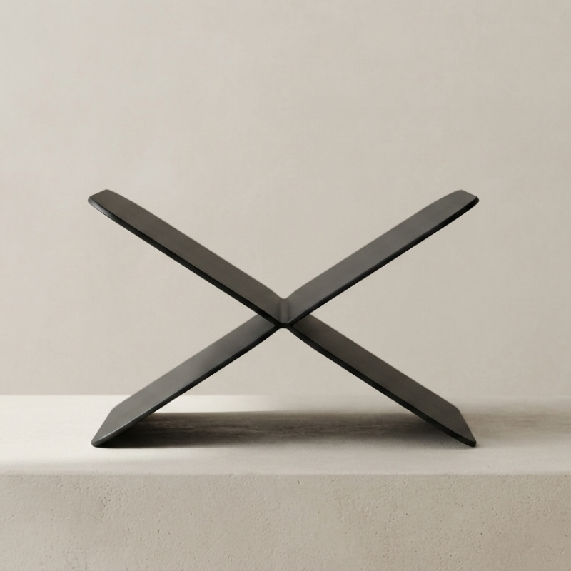 Book Stand | Crossed Open Frame With A Wide Page Cradle