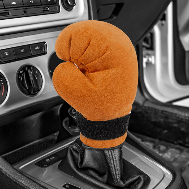 Boxing Glove Shift Knob Cover Suede | Sporty Boxing Glove Design for Gear Stick | Soft Comfortable Grip Universal Fit