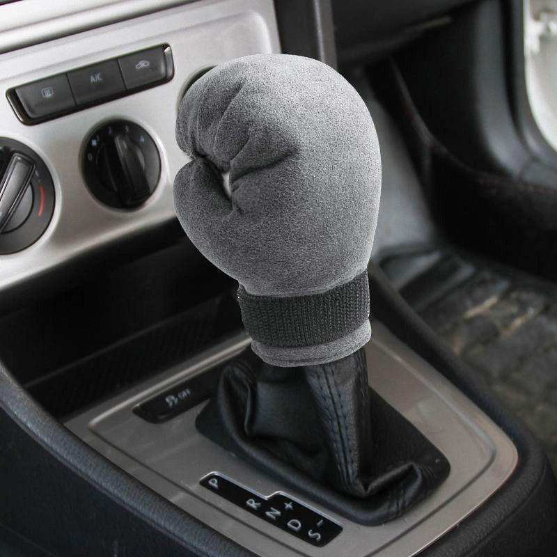 Boxing Glove Shift Knob Cover Suede | Sporty Boxing Glove Design for Gear Stick | Soft Comfortable Grip Universal Fit