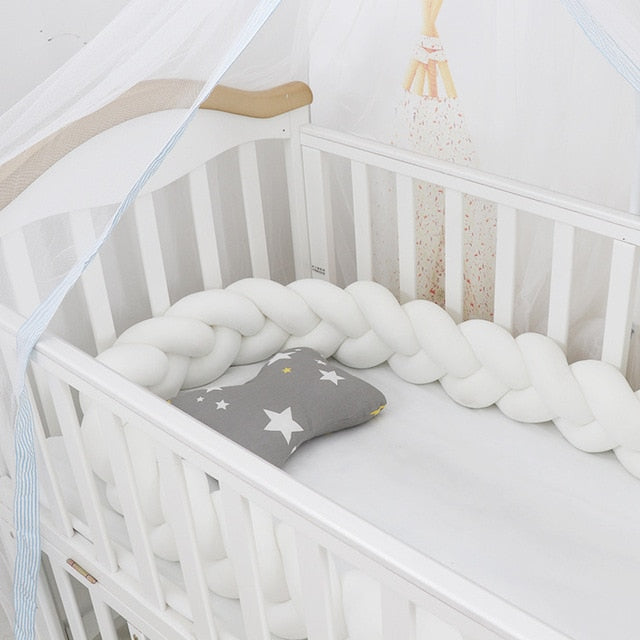 Braided Baby Pillow | Long Three Strand Plait For Sofas And Day Beds