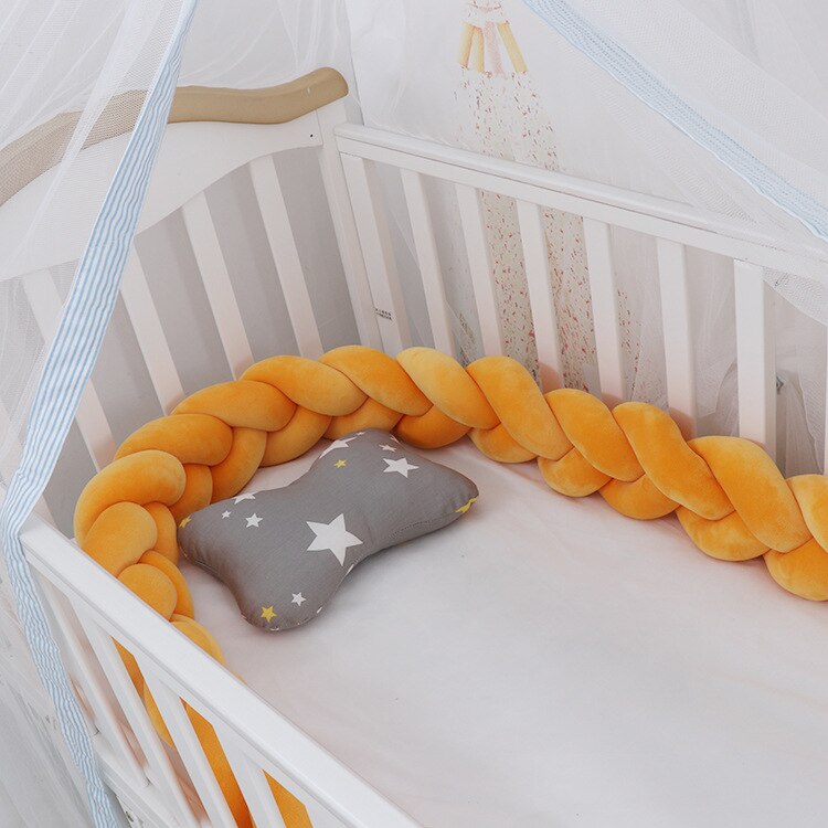 Braided Baby Pillow | Long Three Strand Plait For Sofas And Day Beds
