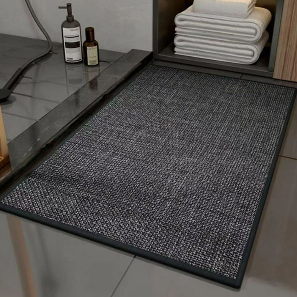 Braided Comfort | Non-Slip Bath Mat – Highly Absorbent Fabric Design