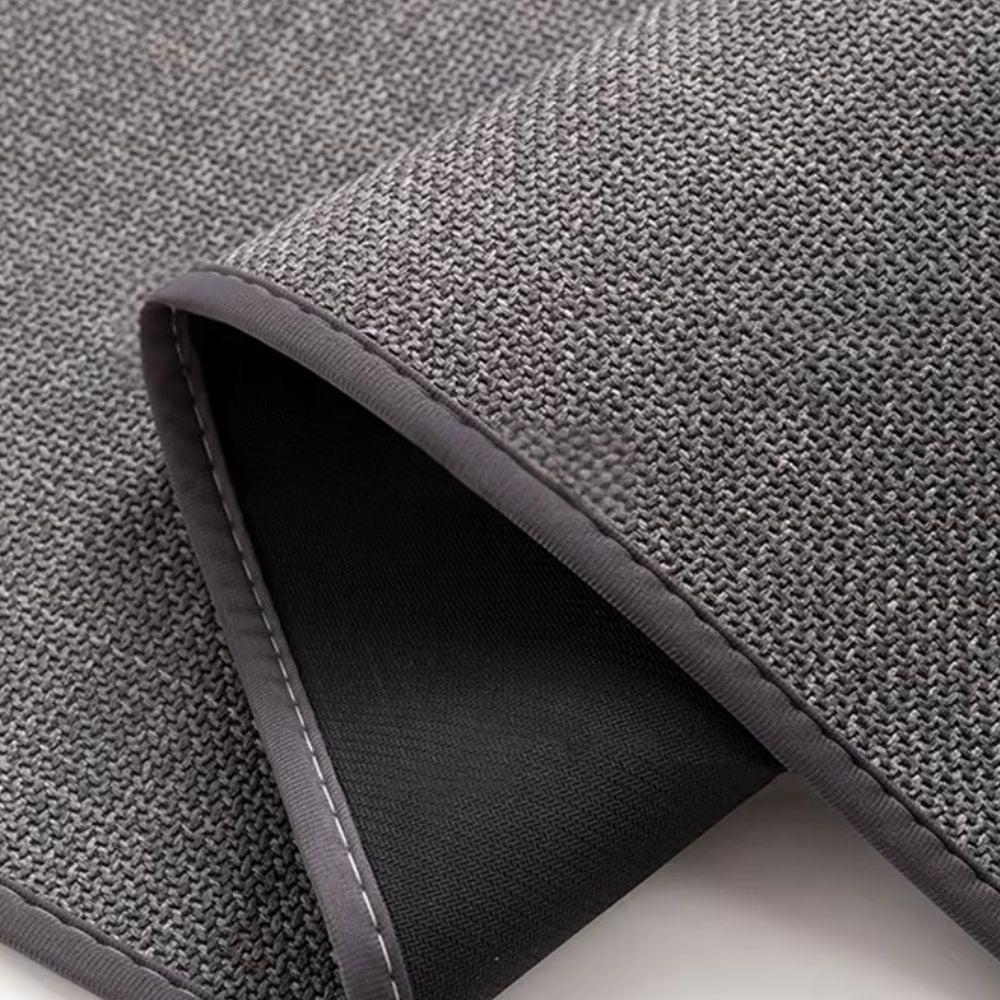 Braided Comfort | Non-Slip Bath Mat – Highly Absorbent Fabric Design