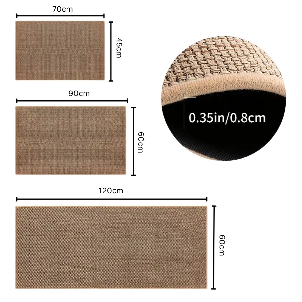 Braided Comfort | Non-Slip Bath Mat – Highly Absorbent Fabric Design