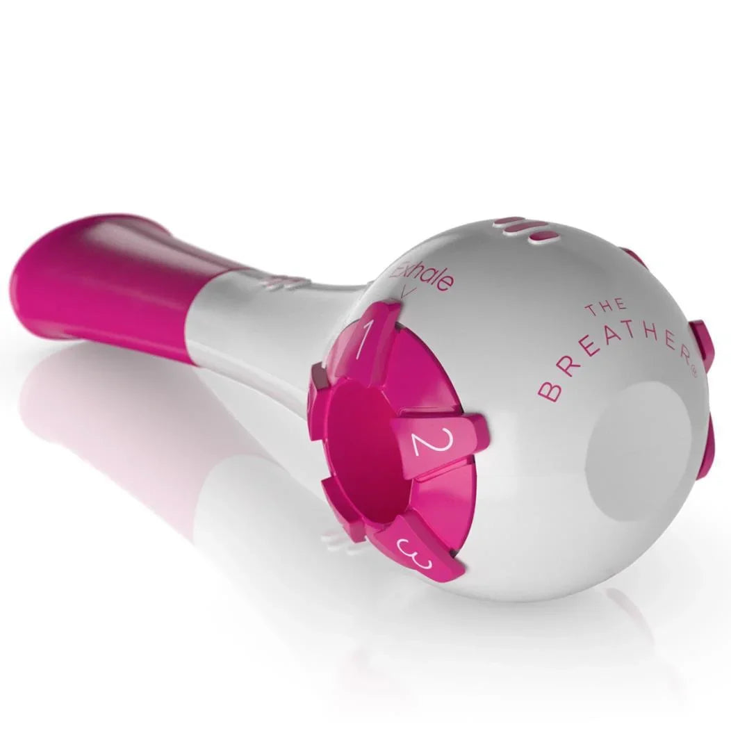 Breathing Exerciser Trainer Device | Adjustable Inhale & Exhale Resistance | Drug-Free Respiratory Muscle Builder