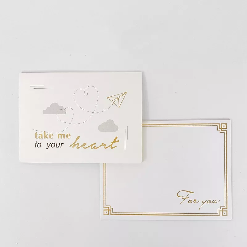 Bronzing Greeting Cards Set with Envelopes | 7 Assorted Messages | Ideal for Birthdays, Thank You & Celebrations