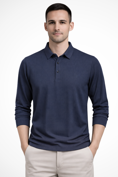 Bryn | Men's Polo Shirt - Textured Cotton Fabric, Short Sleeve Design 10