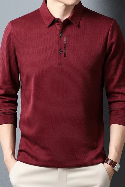 Bryn | Men's Polo Shirt - Textured Cotton Fabric, Short Sleeve Design 4