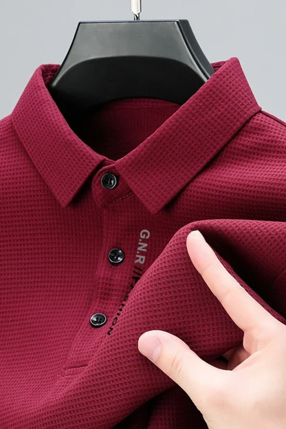 Bryn | Men's Polo Shirt - Textured Cotton Fabric, Short Sleeve Design 5
