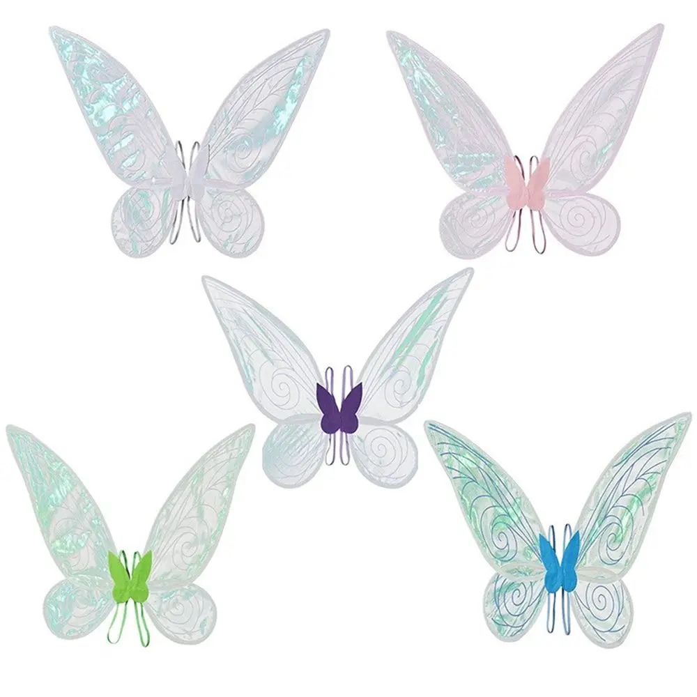 Butterfly Fairy Wings Costume | Sparkling Translucent Design for Parties | Lightweight Polyester, Fits Dresses and Skirts