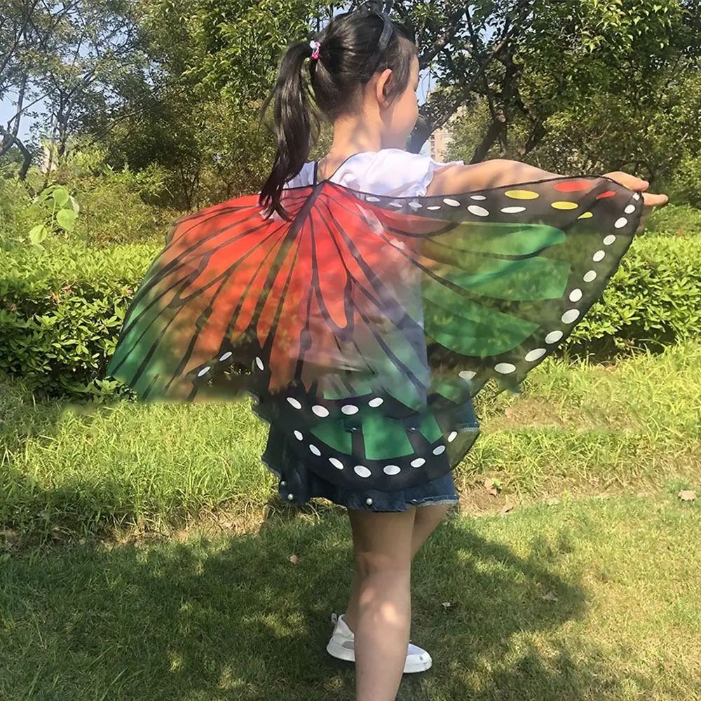 Butterfly Wings Fairy Cape | Lightweight Flowing Costume Cape | Soft Fabric for Dress-Up, Parties and Performances