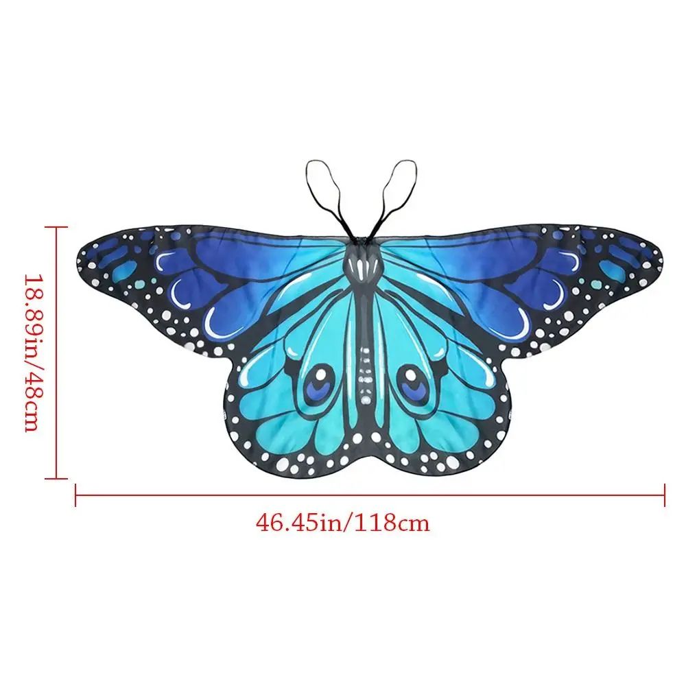 Butterfly Wings Fairy Cape | Lightweight Flowing Costume Cape | Soft Fabric for Dress-Up, Parties and Performances