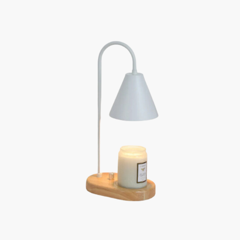 Candle Wax Warmer Table Lamp | Dimmer Control, Arched Arm