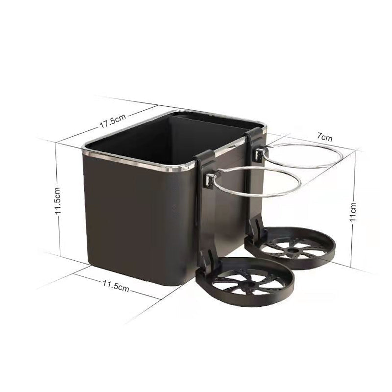 Car Armrest Storage Box ABS Plastic | Secure Strap Fit | Organises Phones, Keys, Drinks, Tissues & Essentials in Your Car