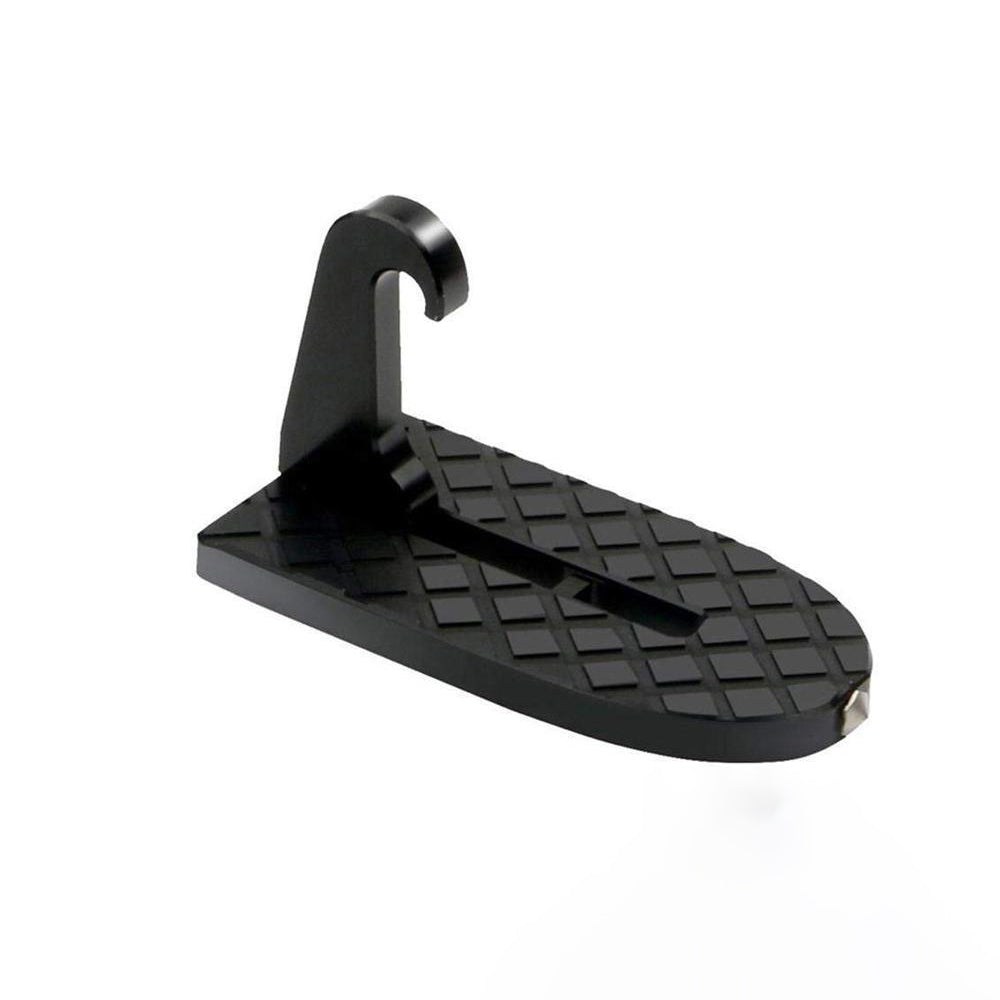 Car Door Step Aluminium Alloy | Folding Design with Built-In Safety Hammer | Supports Up to 510 Pounds for Rooftop Access