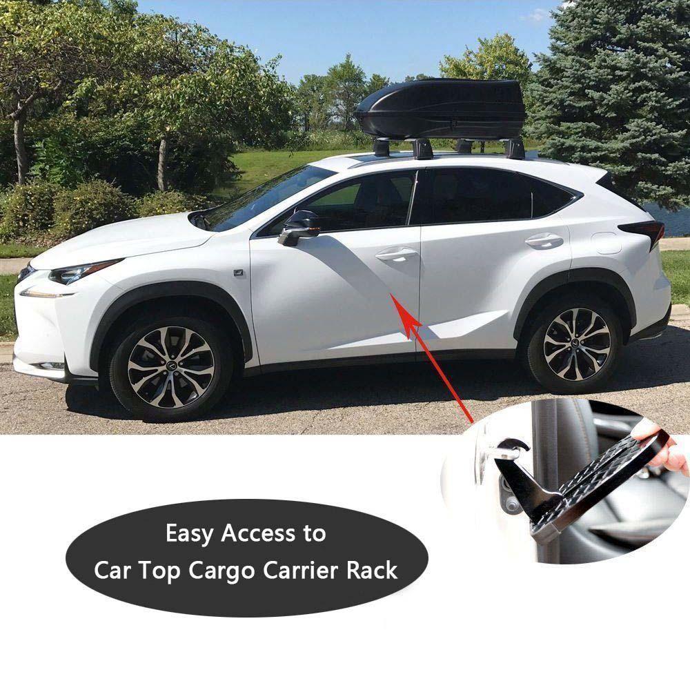 Car Door Step Aluminium Alloy | Folding Design with Built-In Safety Hammer | Supports Up to 510 Pounds for Rooftop Access