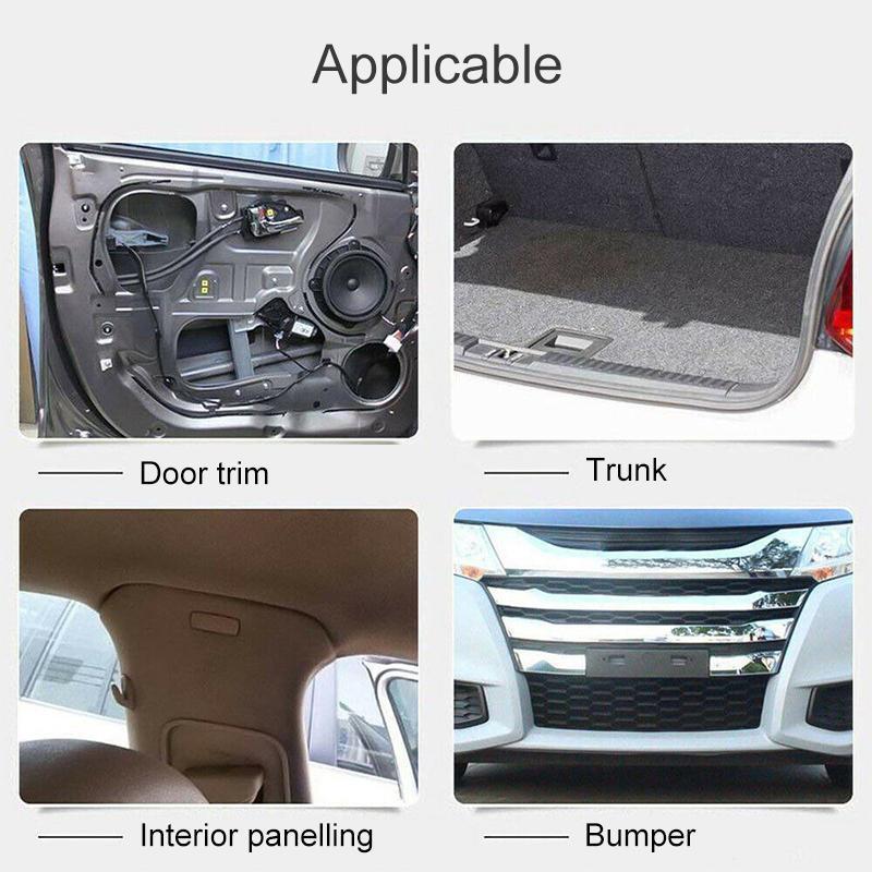 Car Fastener Clip Set Nylon | 18 Sizes, Up to 415 Pieces | Trim Removal Tool for Bumpers, Side Skirts and Panels