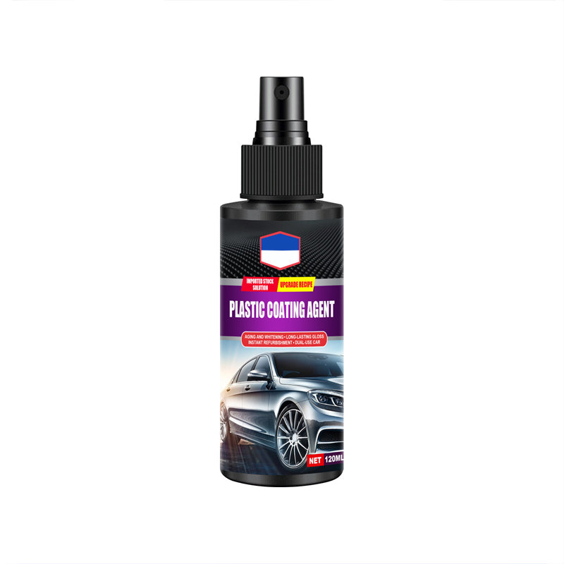 Car Interior Leather and Plastic Coating Agent 120ml | Nano Film Protection | Restores Shine for 3-6 Months Without Fading