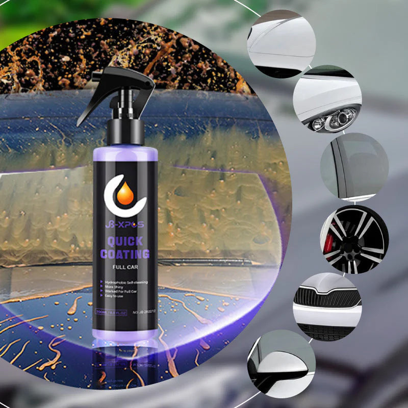 Car Paint Coating Spray | Anti-Scratch Protective Formula | Long-Lasting Hydrophobic Shine for Paint, Glass, Tyres & Wheels