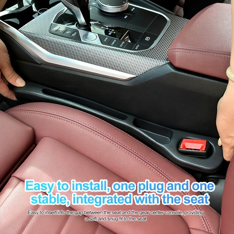 Car Seat Gap Filler Polyurethane | Set of 2, Universal Fit for All Car Models | Stops Items Falling Between Seats