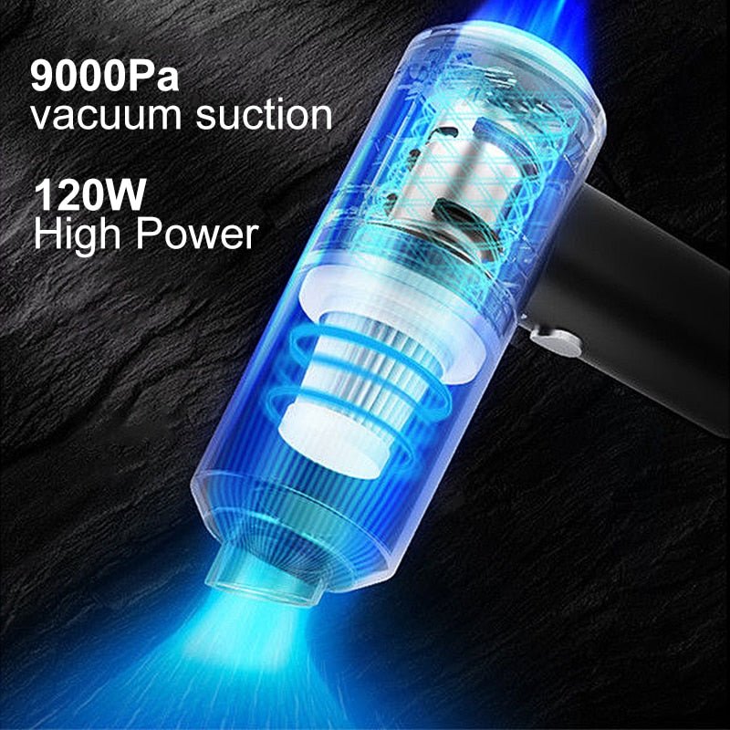 Car Vacuum Cleaner | Cordless Portable Handheld Design